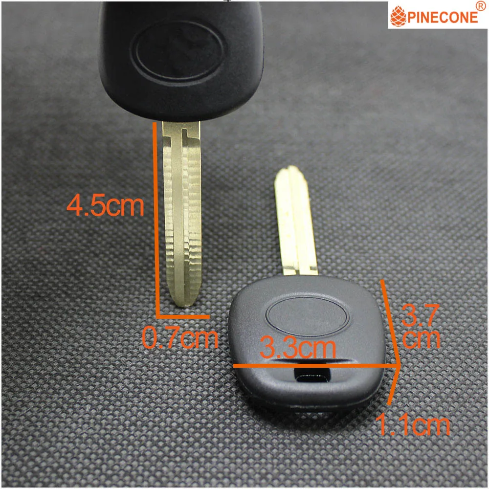 PINECONE для TOYOTA RAV4 COROLLA HILUX YARIS AVALON ECHO PRADO CAMRY Чехол автомобильного ключа несрезанный
