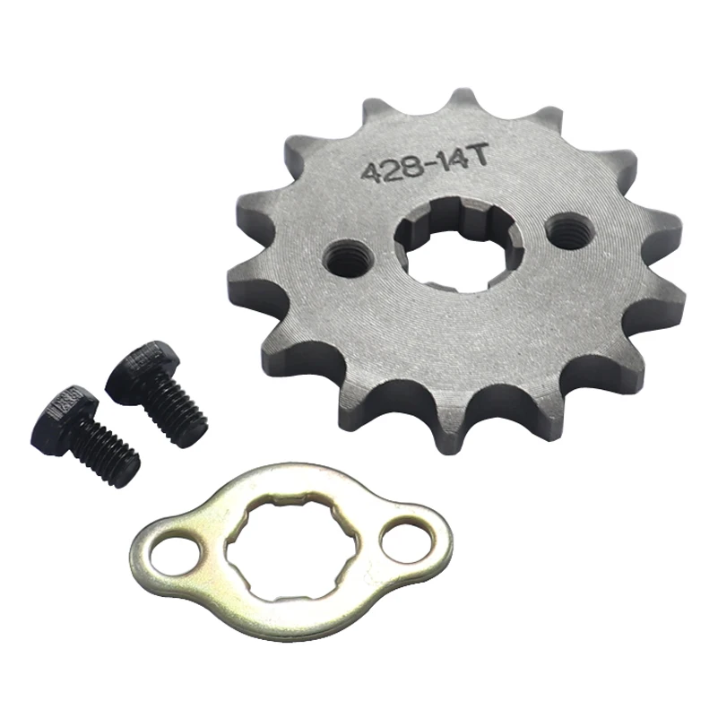 

428 14 Tooth 17mm 20mm Front Engine Sprocket for Stomp YCF Upower Dirt Pit Bike ATV Quad Go Kart Moped Buggy Scooter Motorcycle