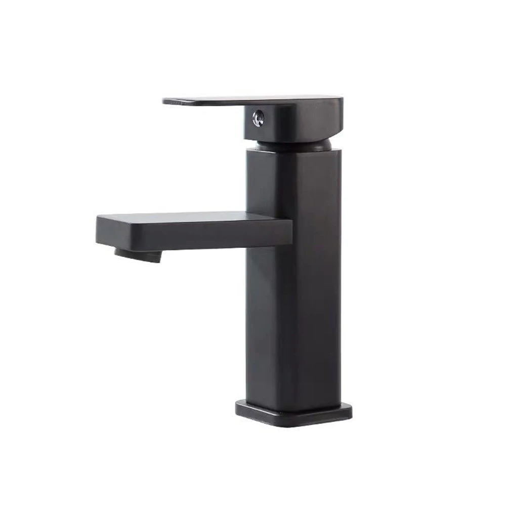 

1PC Square Paint Sink Faucet Set Washbasin Faucet Bathroom Basin Faucets Hot Cold Mixer Tap Single Hole Kitchen Bathroom Items