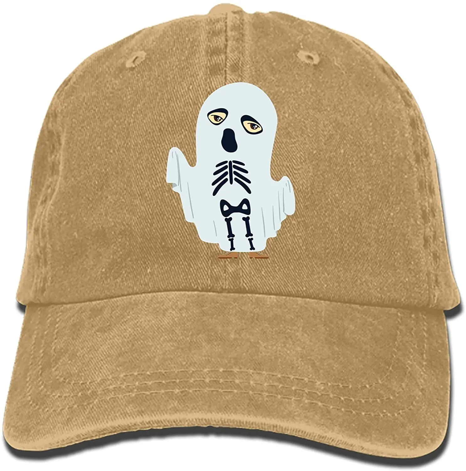 

Spooky Bat Haunted Vintage Adjustable Jean Cap Gym Caps for Adult