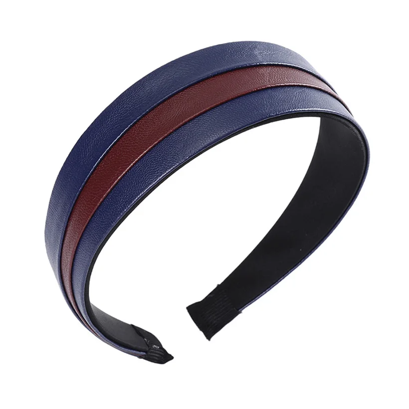 Leather30-H LEVAO,, синтетическая кожа, повязка на голову, элегантная, ободок, тюрбан, Богемия, для женщин, девушек, аксессуары для волос, обруч для волос, головной убор - Цвет: Leather30-H