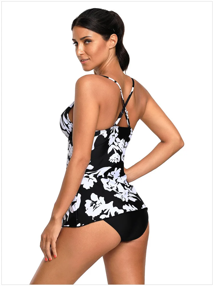 Сексуальное женское бикини размера плюс регулируемые плечевые ремни на спине