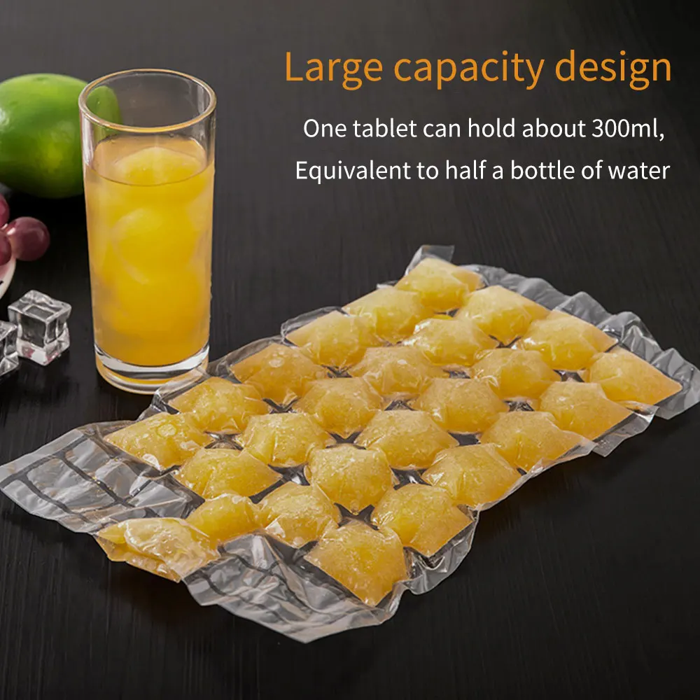 10 шт. прозрачные одноразовые пакеты для изготовления кубиков льда|Мороженицы| |