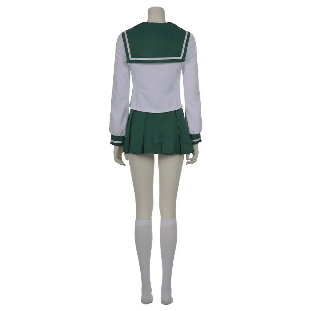 Аниме InuYasha Kagome Higurashi косплей костюм Женская Униформа рубашка юбка Хэллоуин