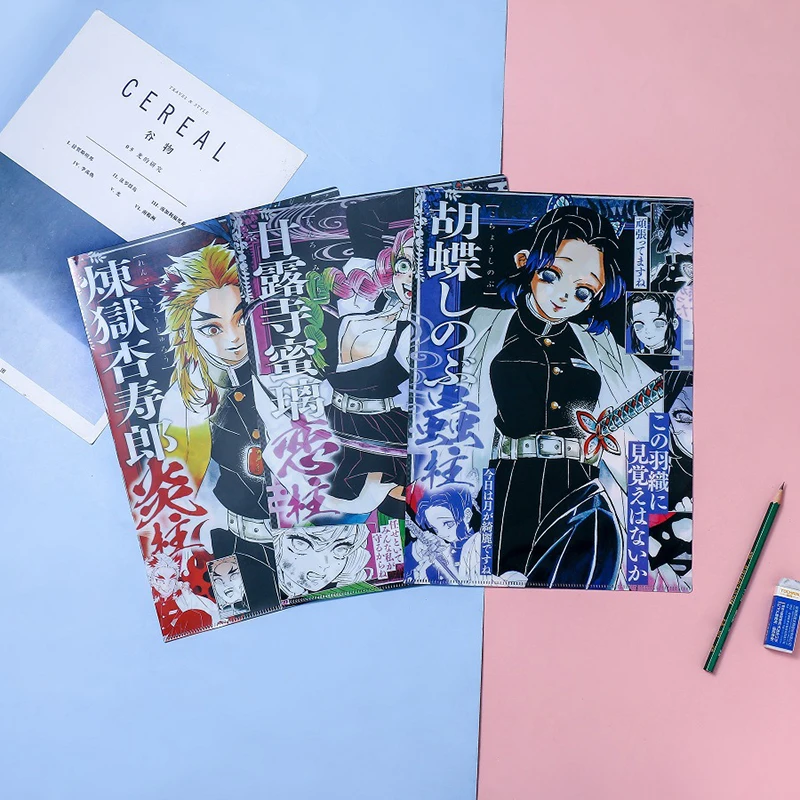 

Anime Demon Slayer Kimetsu No Yaiba Kamado Tanjirou Nezuko Folder File Bag Document Organizer Storage Bag Stationery Gift A4