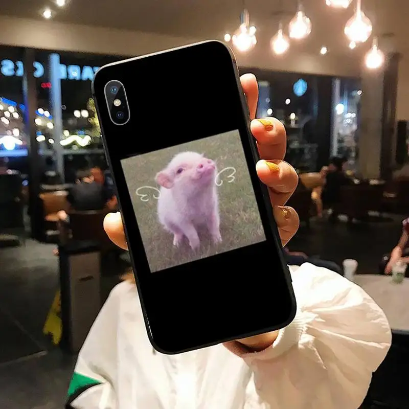 

Pet Pig Cute Little Pink pig high quality luxury Phone Case shell for iPhone 11 12 pro XS MAX 8 7 6 6S Plus X 5S SE 2020 XR