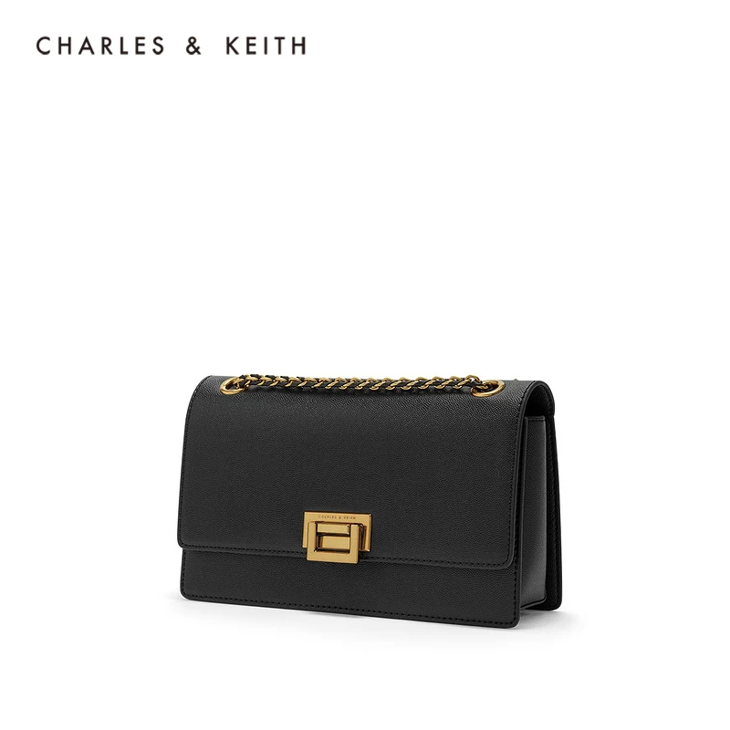 CHARLES＆KEITHНовинка на летом 2021 CK2-20840317-8 Дамы Цепь одно плечо Crossbody подмышек сумка -