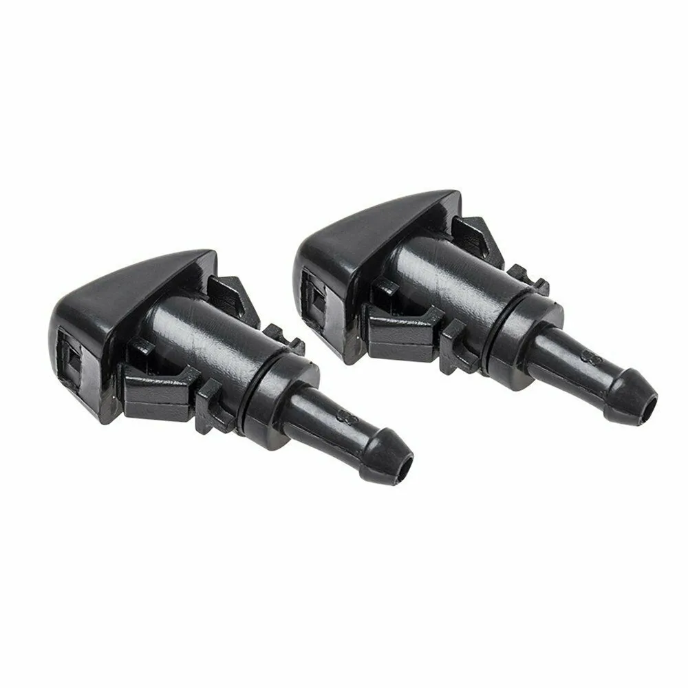 

1 Pair Plastic Black For Windshield Washer Nozzle for Dodge Chrysler RAM 1500 2500 3500 2011-17 5113049AA