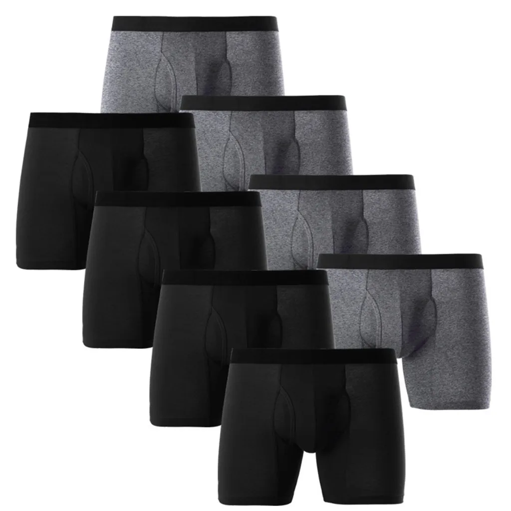 8 шт Для мужчин нижнее белье трусы боксеры кальсоны удобные трусики 95% хлопковое