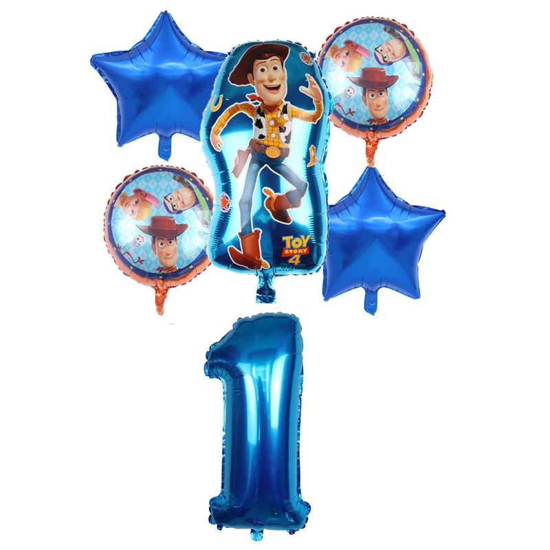 1 комплект Globos мультфильма История игрушек 4 древесные с рисунком Базза Лайтера