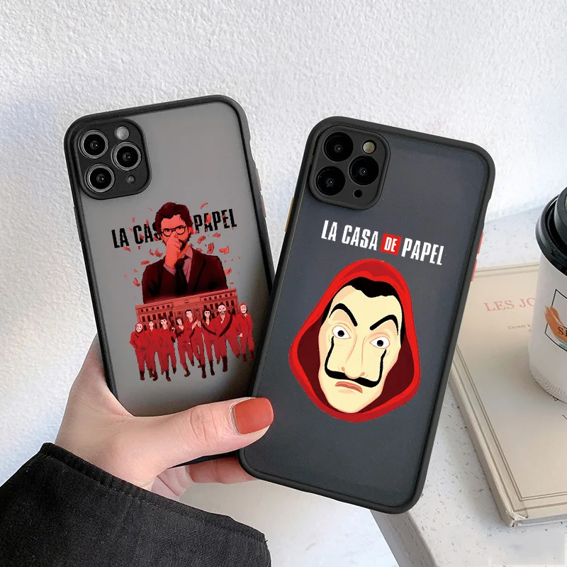 

Spain TV Money Heist House Paper Phone Case For iPhone 12 13 11 Pro Max X XS MAX XR 7 8 Plus SE2020 Hybrid La Casa de papel