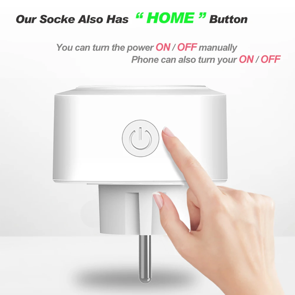 LELLKI Zigbee Мощность розетка Smart Home 10A ЕС Бразилия французский IL его CH дистанционного