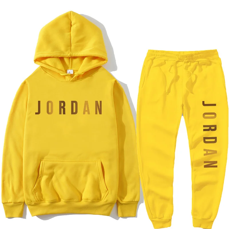 

Brand Clothing Men's Fashion Tracksuit Casual Sportsuit Men Hoodies Sweatshirts Sportswear JORDAN 23 Coat+Pant Men Set