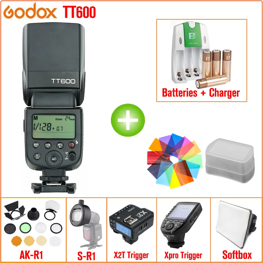 

Godox TT600 TT600S 2.4G Wireless GN60 Master/Slave Camera Flash Speedlite for Canon Nikon Sony Pentax Olympus Fujifilm