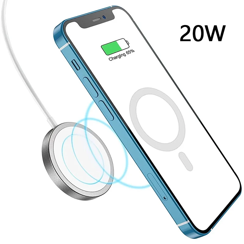 

Magnetic Wireless Charger for iPhone 12 Pro Max Fast Charger for iPhone 12 Mini USB C PD Adapter Magsafing Quick Charge