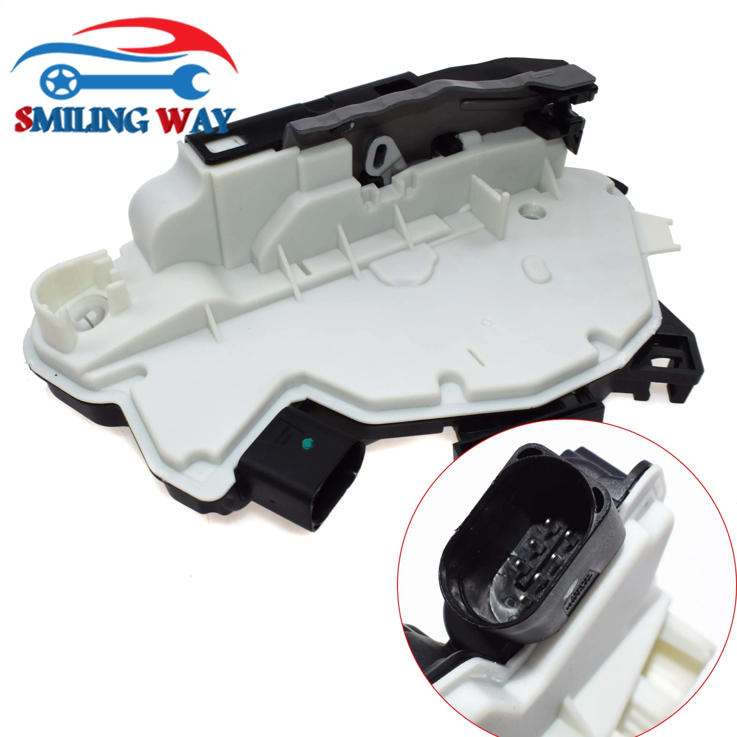 Дверной замок с улыбающейся дорогой передний левый для VW CC Tiguan SCIROCCO Audi A1 Skoda Seat IBIZA
