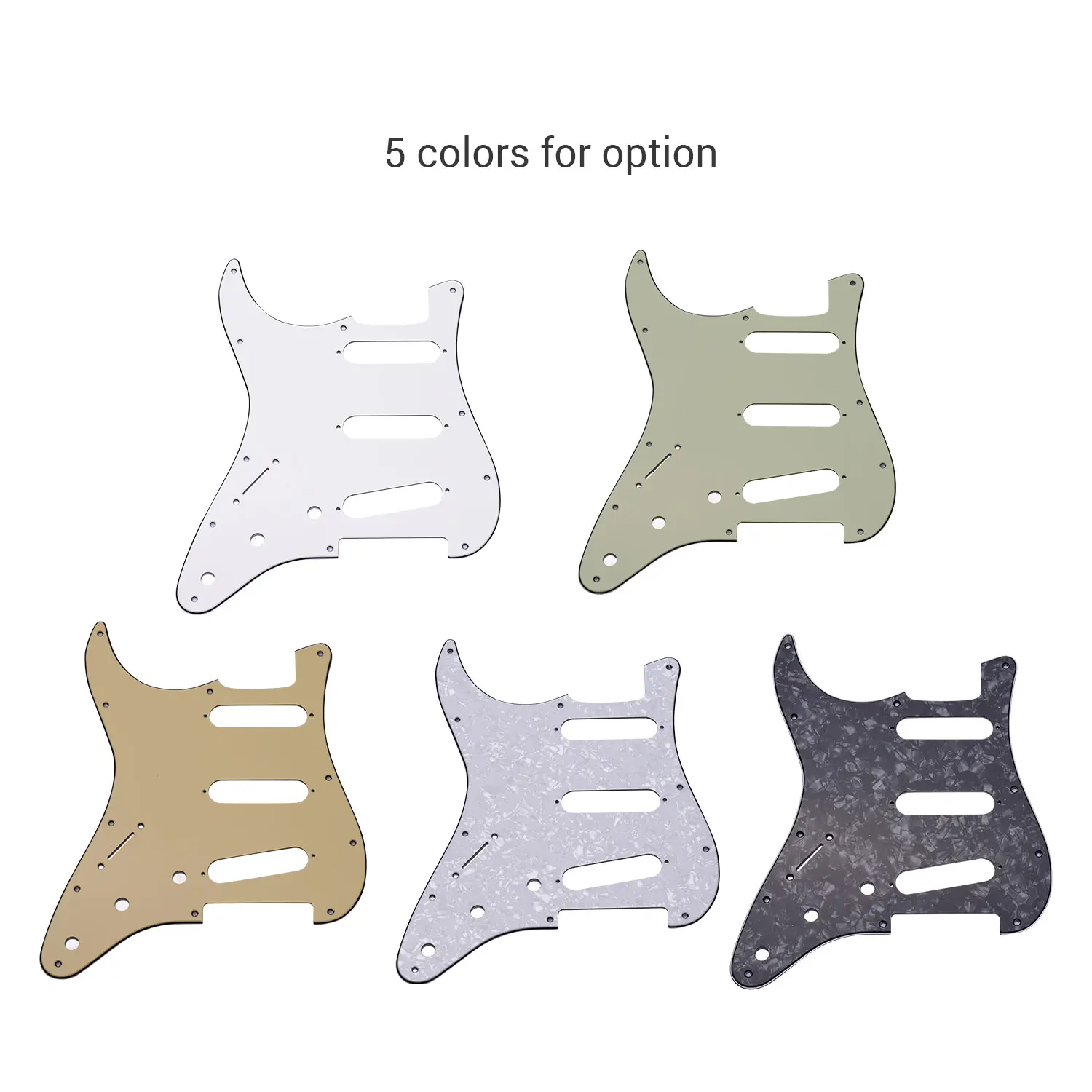 

Left-handed 11 Hole Guitar Pickguard 3 Ply Panels Pickguard with Screws for ST Guitar Pickguard guitar accessories guitar parts