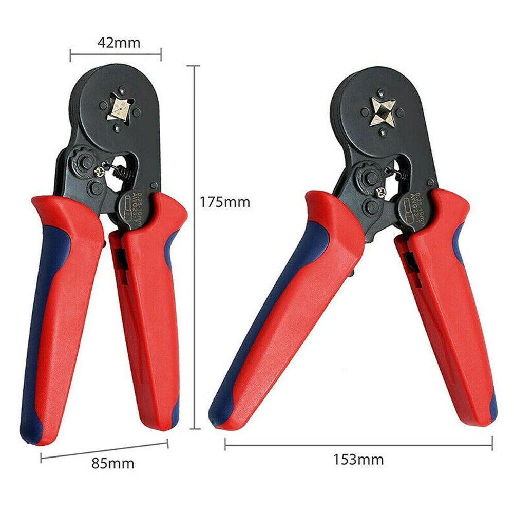 

1250pcs 0.25-10mm2 Bootlace Ferrule Crimper Kit Cord End Ratchet Crimping Tool
