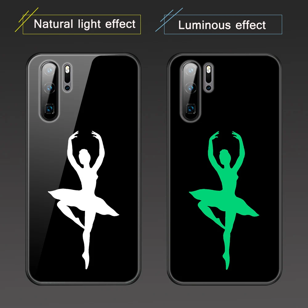 

Deer Animal Case for Huawei Honor 30 20 10 9 7A Lite Pro Plus Luminous Glass Phone case Y9 Y7 Y6 Y5 Prime Peo 2018 2019 Cover