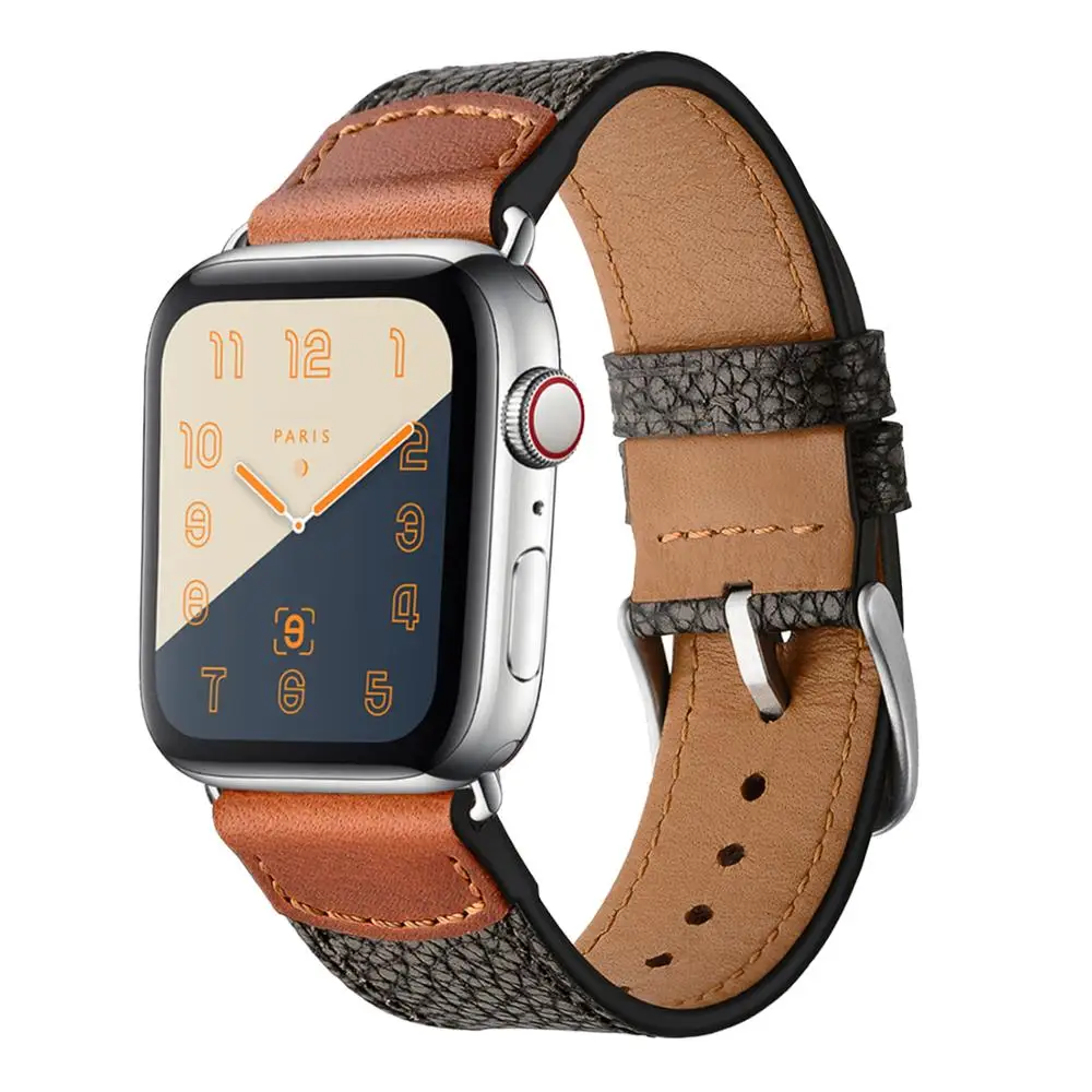 Высококачественный кожаный ремешок KeBitt деловой для Apple Watch 40 мм 42 38 Iwatch 6 SE 5 4 3