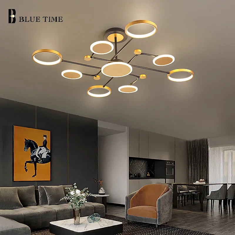

Creative Modern Led Chandelier Lustre 110V 220V Surface mount Chandelier Lamp for Living room Bedroom Dining room Kitchen Lustre