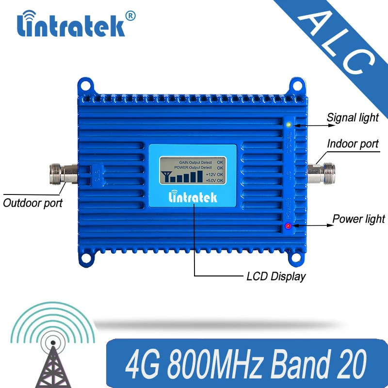 Lintratek 4G усилитель сигнала 800 ретранслятор LTE Band 20 Усилитель мобильного #30|Детали
