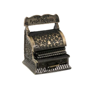 112 Миниатюрные аксессуары для кукольного домика мини винтажный кассовый аппарат модель игрушки для украшения кукольного дома