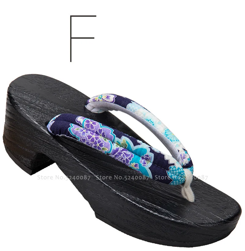 Восточные Сабо Geta японское традиционное кимоно деревянная обувь для женщин