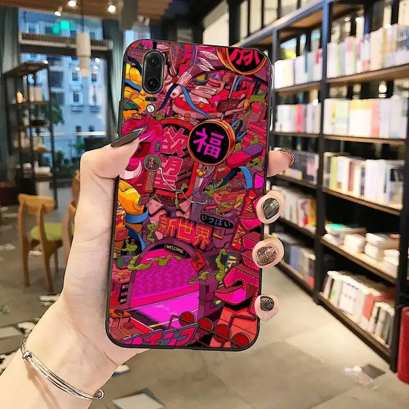 

Japanese cartoon pub wave Anime Dragon Phone Case For Huawei honor Mate P 10 20 30 40 Pro 10i 9 10 20 8 x Lite