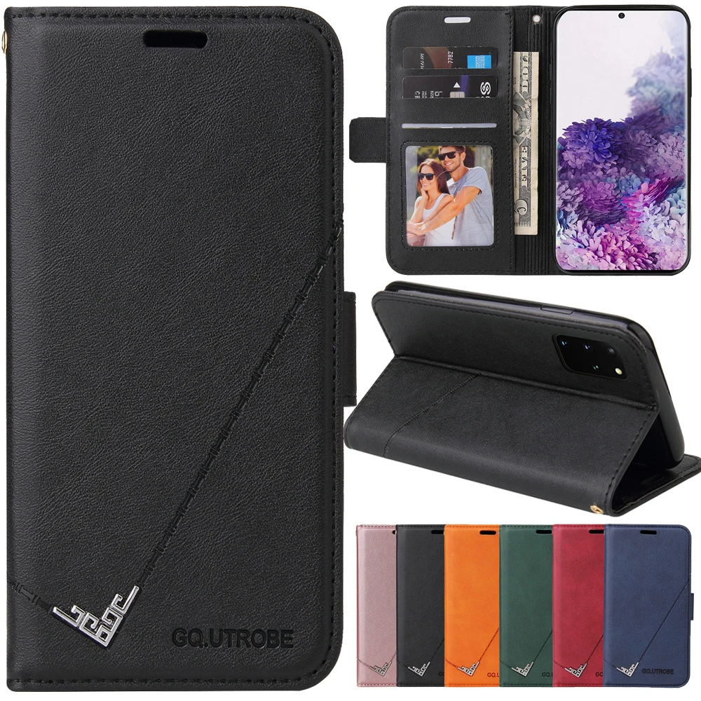 

Однотонный Роскошный кожаный флип-чехол для Samsung Galaxy S21 S20 FE Ultra S8 S9 S10 Plus Note 8 9 10 20 Ultra Plus M10 M11 M31S M51 Cov