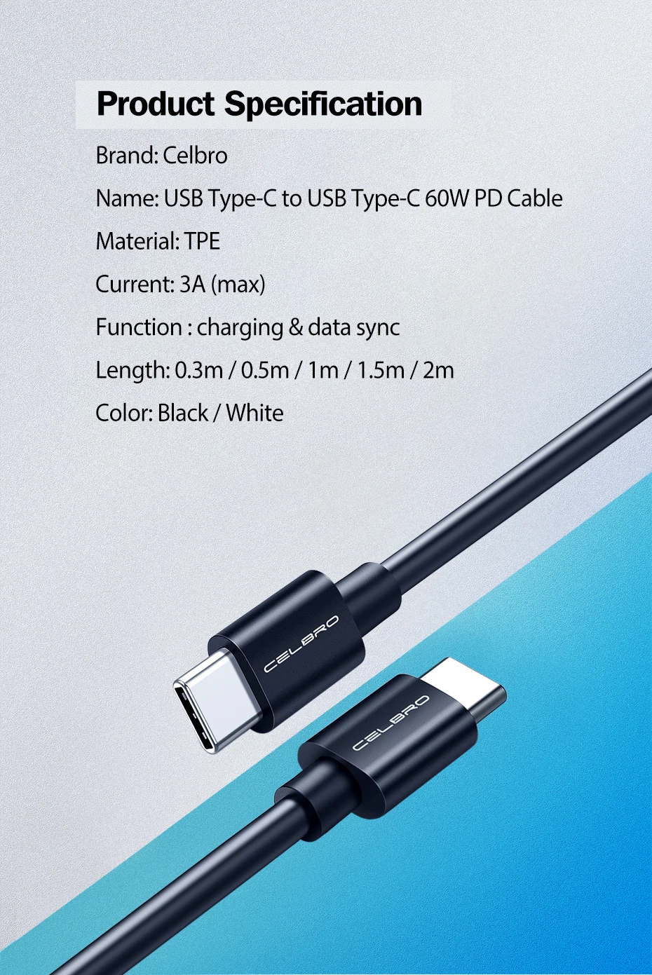 Кабель Usb PD Type C 0 3/0 5/2 метра кабель к супербыстрая зарядка QC4.0 для Samsung Galaxy S20 Ultra Note 10