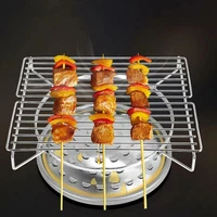 mini family party barbecue grill outdoor stainless steel portable barbecue grill garden rack lightweight kitchen tools