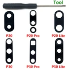 2 шт.лот оригинальный новый для Huawei P30 Lite P30 P40 Pro P20 P40 Lite E задняя камера стеклянный объектив с клеем ремонтные детали инструмент