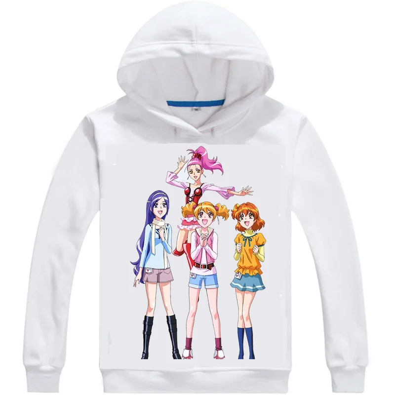 Хорошенькое лекарство толстовки Для мужчин аниме худи Fresh Precure блеск сила