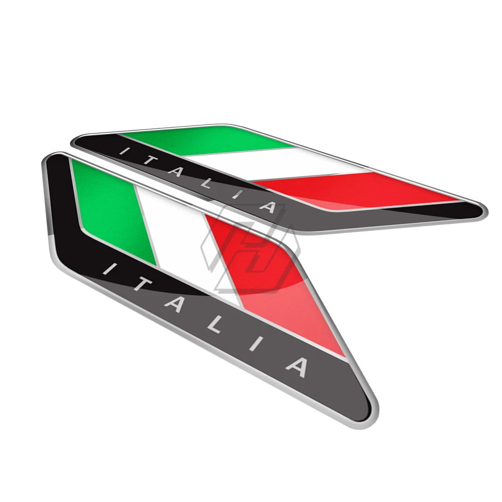Наклейки для автомобилей Aprilia Ducati Suzuki Yamaha Honda Kawasaki 3D флаг Италии наклейка
