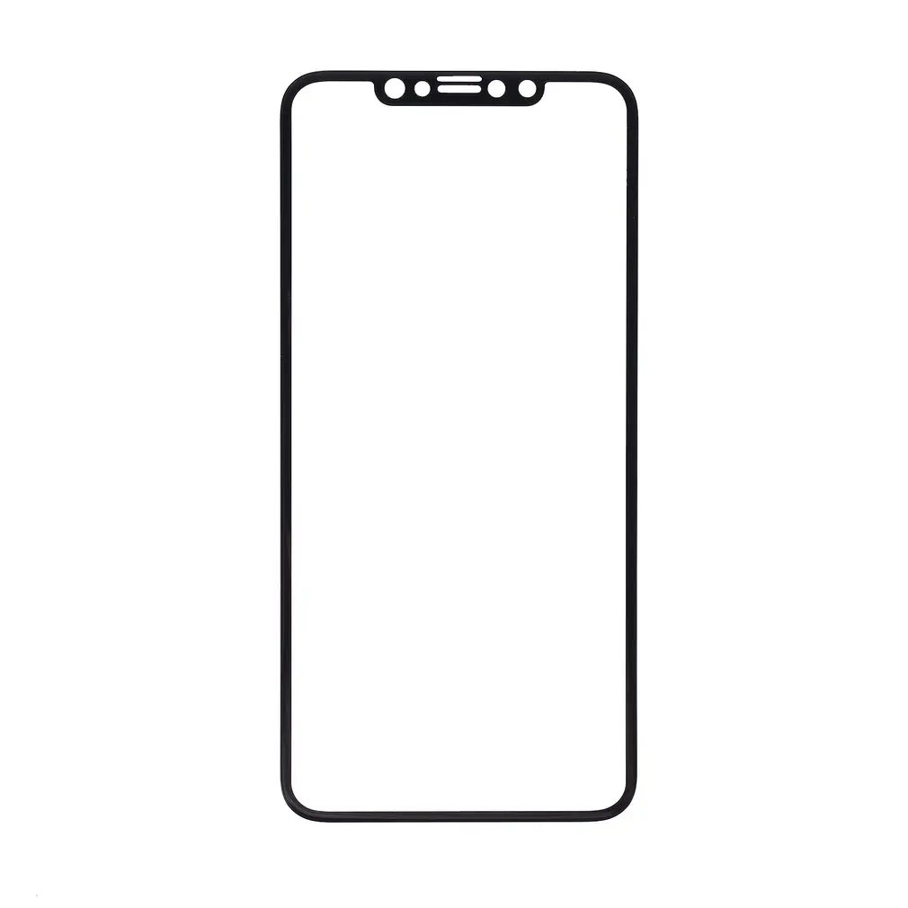 3D мягкий край черная стальная пленка защита от царапин стеклянная 9H Peep Proof для iPhone