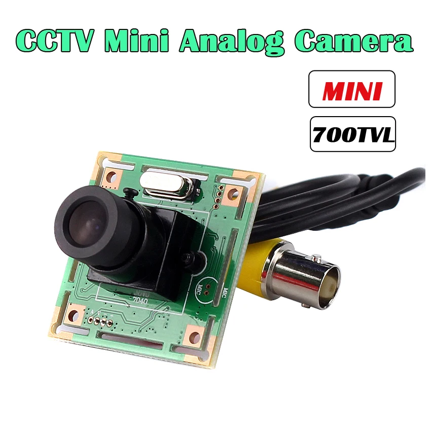 Аналоговая мини камера видеонаблюдения 700TVL CMOS Color hd модуль камеры PCB с объективом