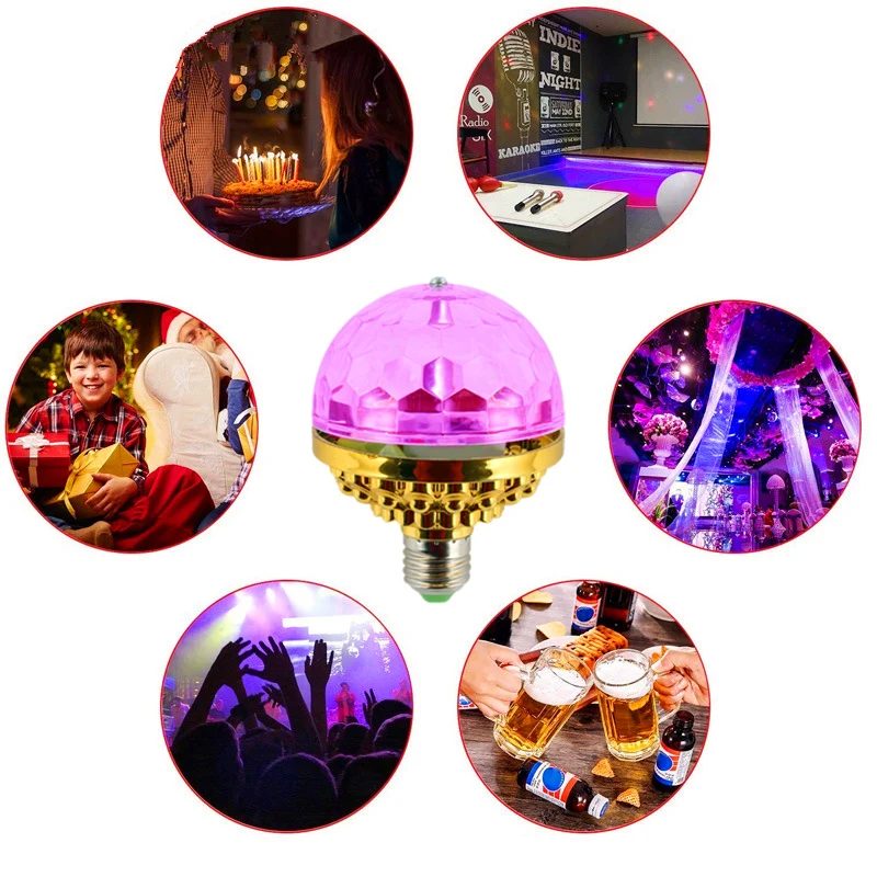 

Spot Colorful Rotating Magic Ball LED Stage Lamp Music Mini Head-Shaking and Color-Changing KTV Light Best Price