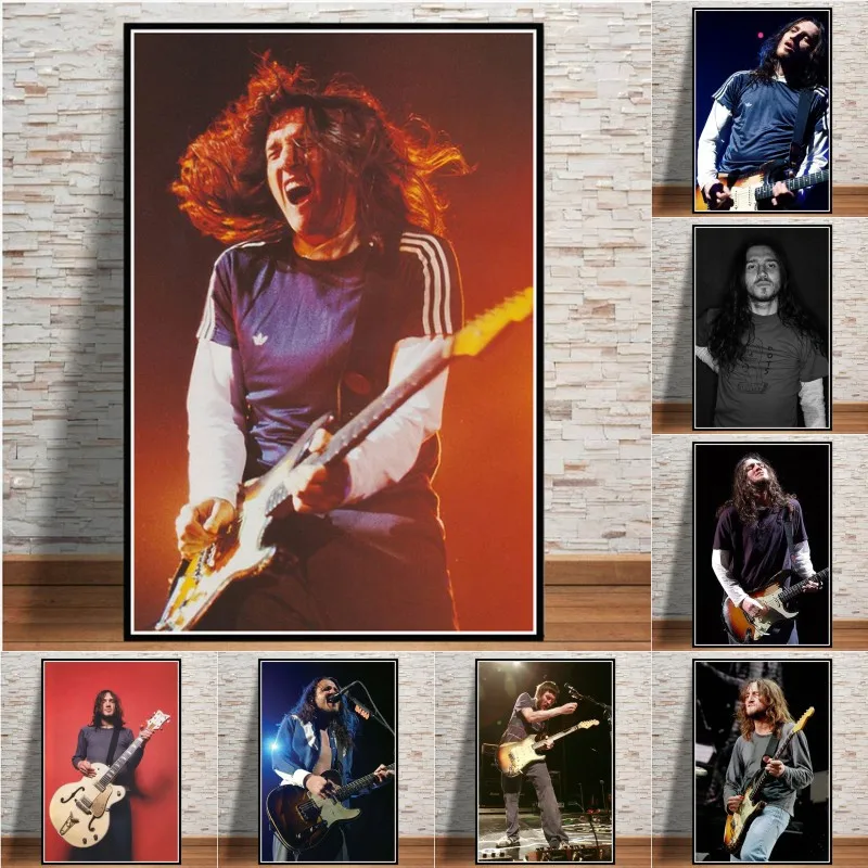 

John Frusciante Rock Music Star Guitarist Wall Art Posters and Prints Canvas Painting Wall Art Picture for Living Room No Frame