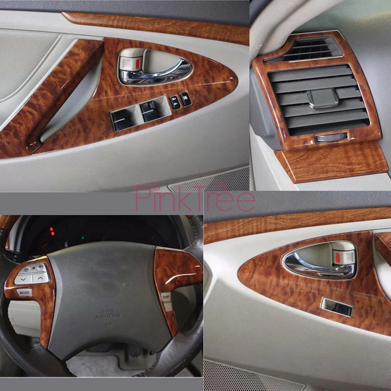 For Toyoto Camry 2006 2007 2008 2009 2010 2011 Interior Wooden Color Decoration Moulding Cover Styling | Автомобили и мотоциклы