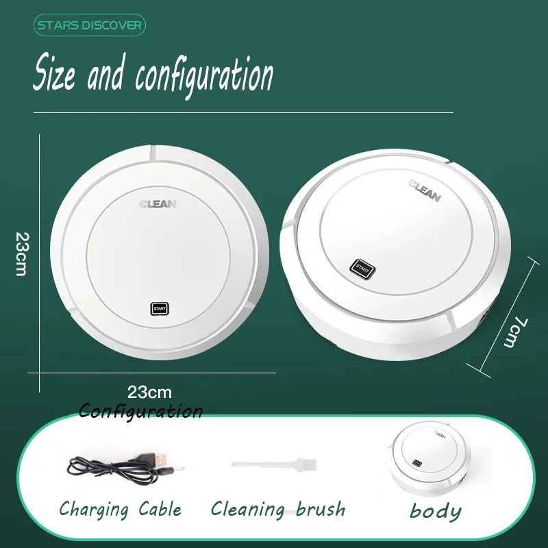 Беспроводной пылесос для уборки Авто робот умный подметальный пол грязь Пыль