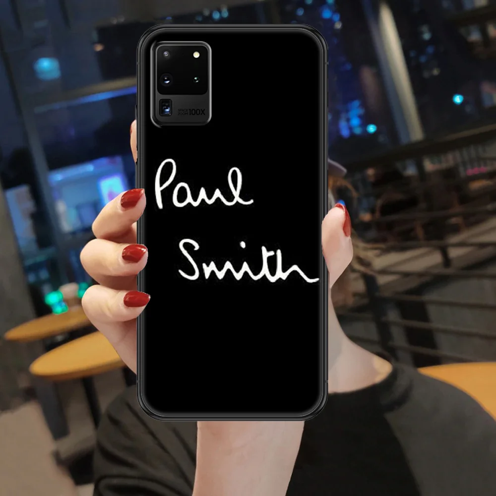

paul fashion luxury italy smith Phone case For Samsung Galaxy Note 4 8 9 10 20 S8 S9 S10 S10E S20 Plus UITRA Ultra black 3D back