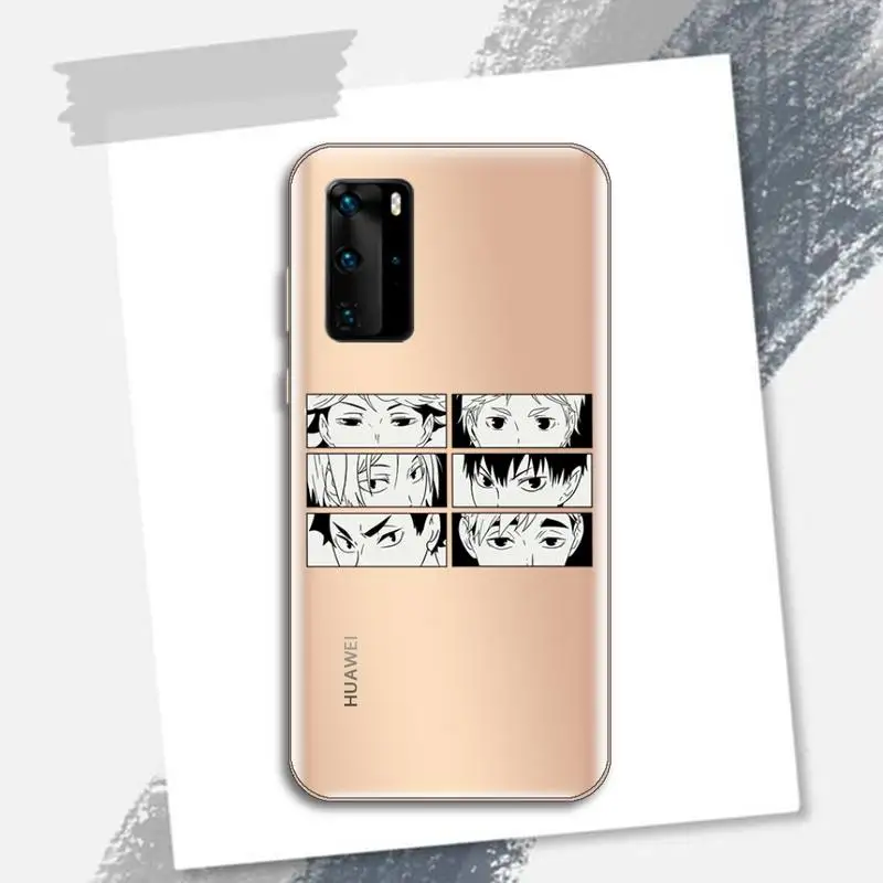 

Haikyuu Hinata attacks Anime Phone Case Transparent for Huawei P honor 8 10i 20 30 40 smart 2019