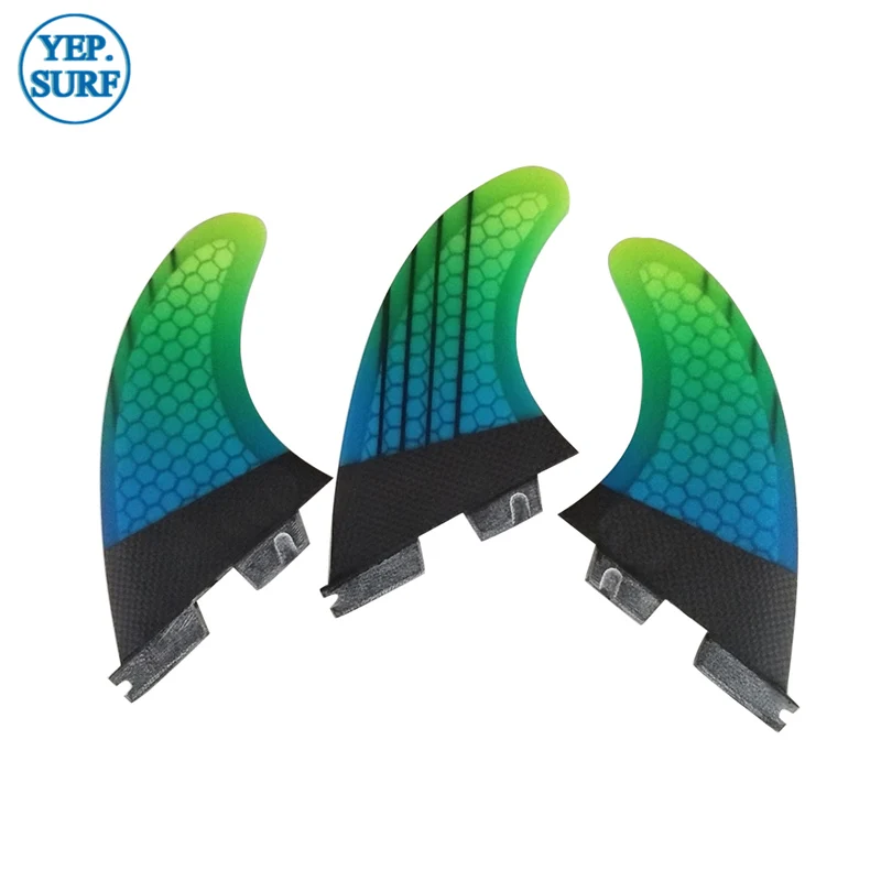Fis Double Tabs2 плавник с Сотами Carbon Tri-Set Fin TabsII M/L для серфинга высококачественные