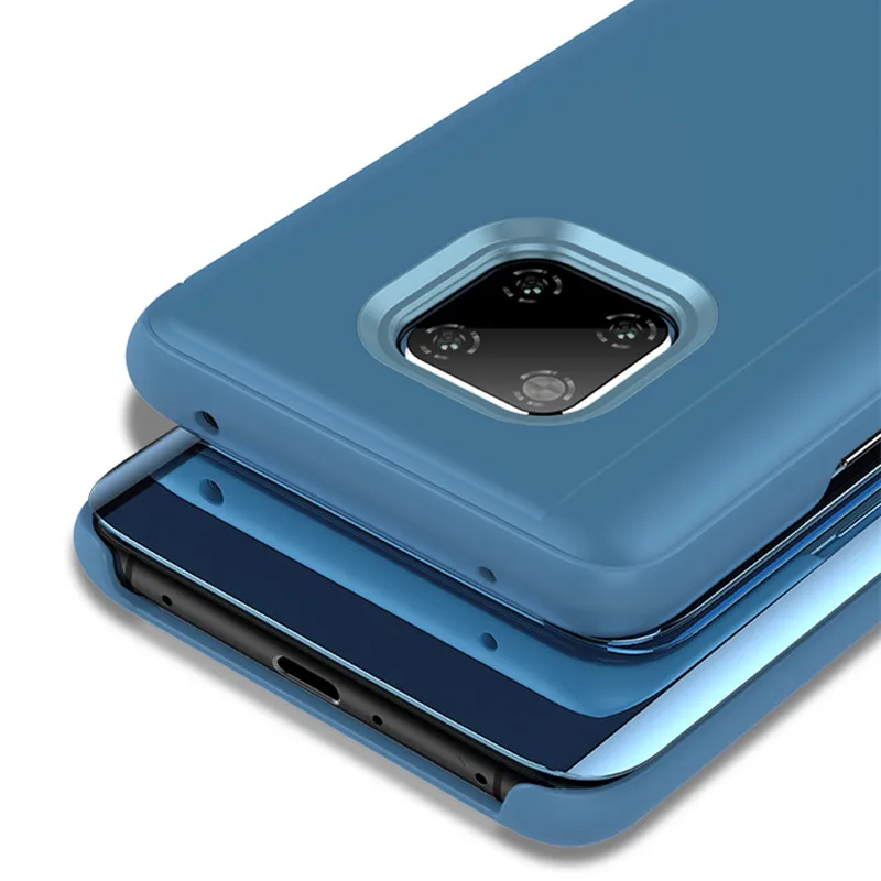 Флип Чехол Для huawei Коврики 20 10 9 8 Pro P30 P 30 рlus Lite 2017 Nova 4 3 3e 3i Smart Стенд Clear View Зеркало