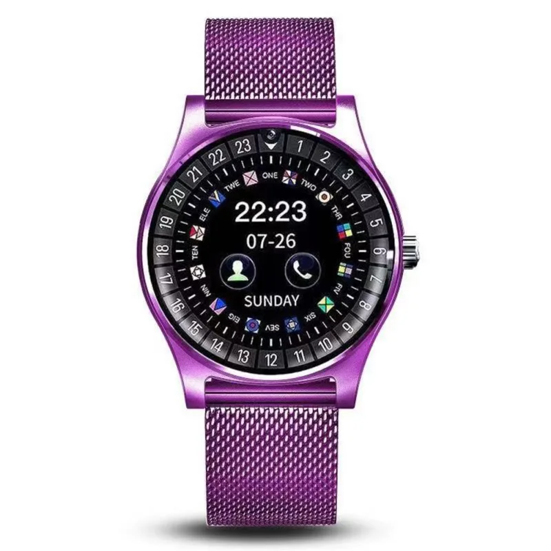 MULTICOLOR Многофункциональный сапфировое зеркало Смарт-часы активности беговой браслет спортивные Смарт-часы фитнес-монитор смарт-браслет - Цвет: MULTICOLOR