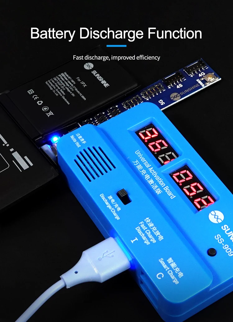 sunshine universal battery activation circuit board phone battery charger for iphone samsung huawei ipad battery tester free global shipping
