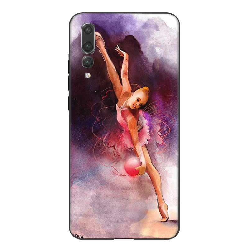 Чехол для телефона из ТПУ Honor Note 10 View 20 6A 7A 7C 7X8 8X 8C 9X9 Lite Pro Cover Painting Girl Sport