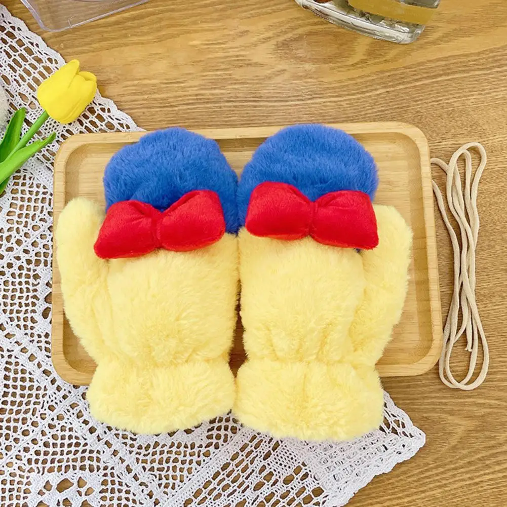 

Модные женские перчатки, плотные флисовые зимние меховые теплые перчатки, перчатки, перчатки для девочек, 1 пара