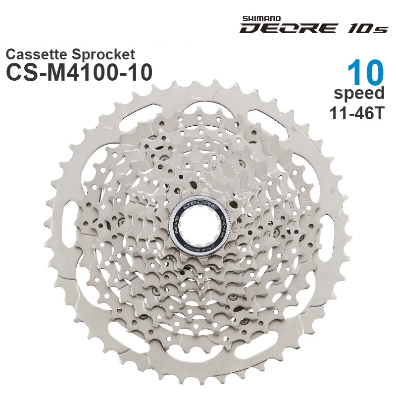 Кассетная Звездочка SHIMANO DEORE M4100 10 В 10-скоростная HYPERGLIDE 11-46T 11-42TOriginal | Спорт и